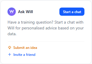 The Ask Will card on the dashboard